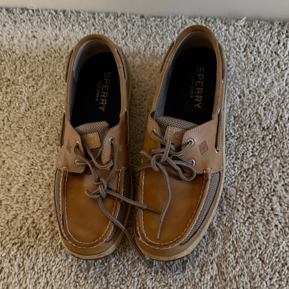Sperry Tan and Brown Boat Shoes